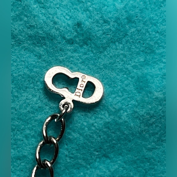 💎 Christian Dior silver dainty bracelet with Dior logo and all stamps. - Picture 6 of 10